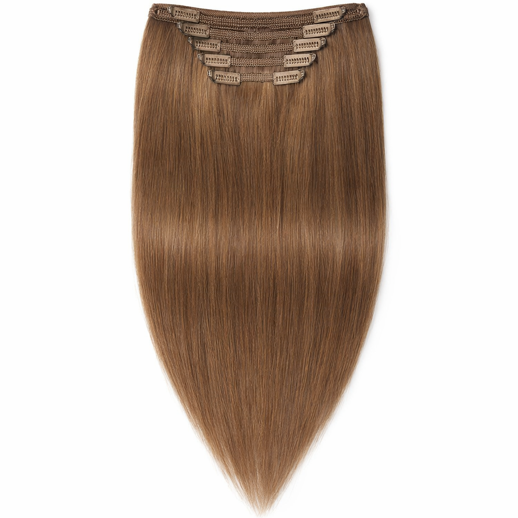 4x4 Natural Clips-On Hair Extensions (4#)
