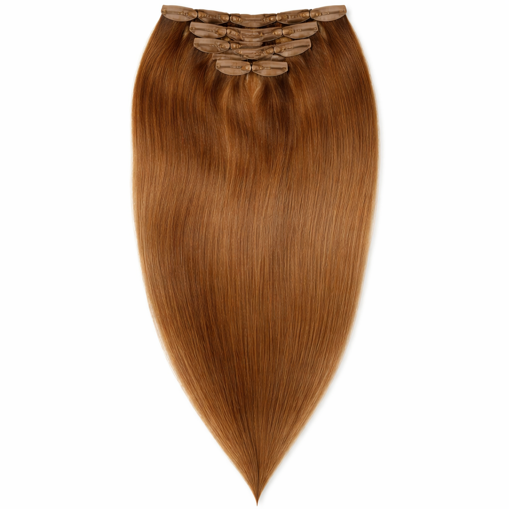 4x4 Natural Clips-On Hair Extensions (6#)