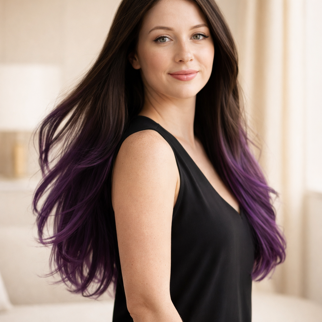 18/PURPLR Straight Hair Bundle