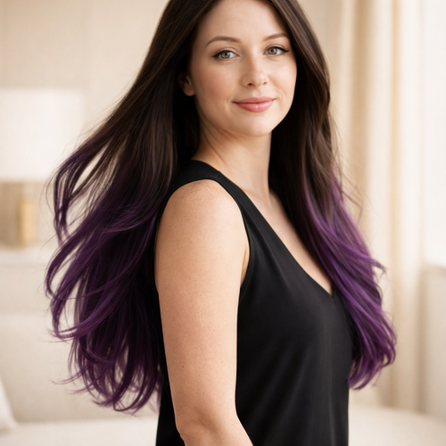 18/PURPLR Straight Hair Bundle