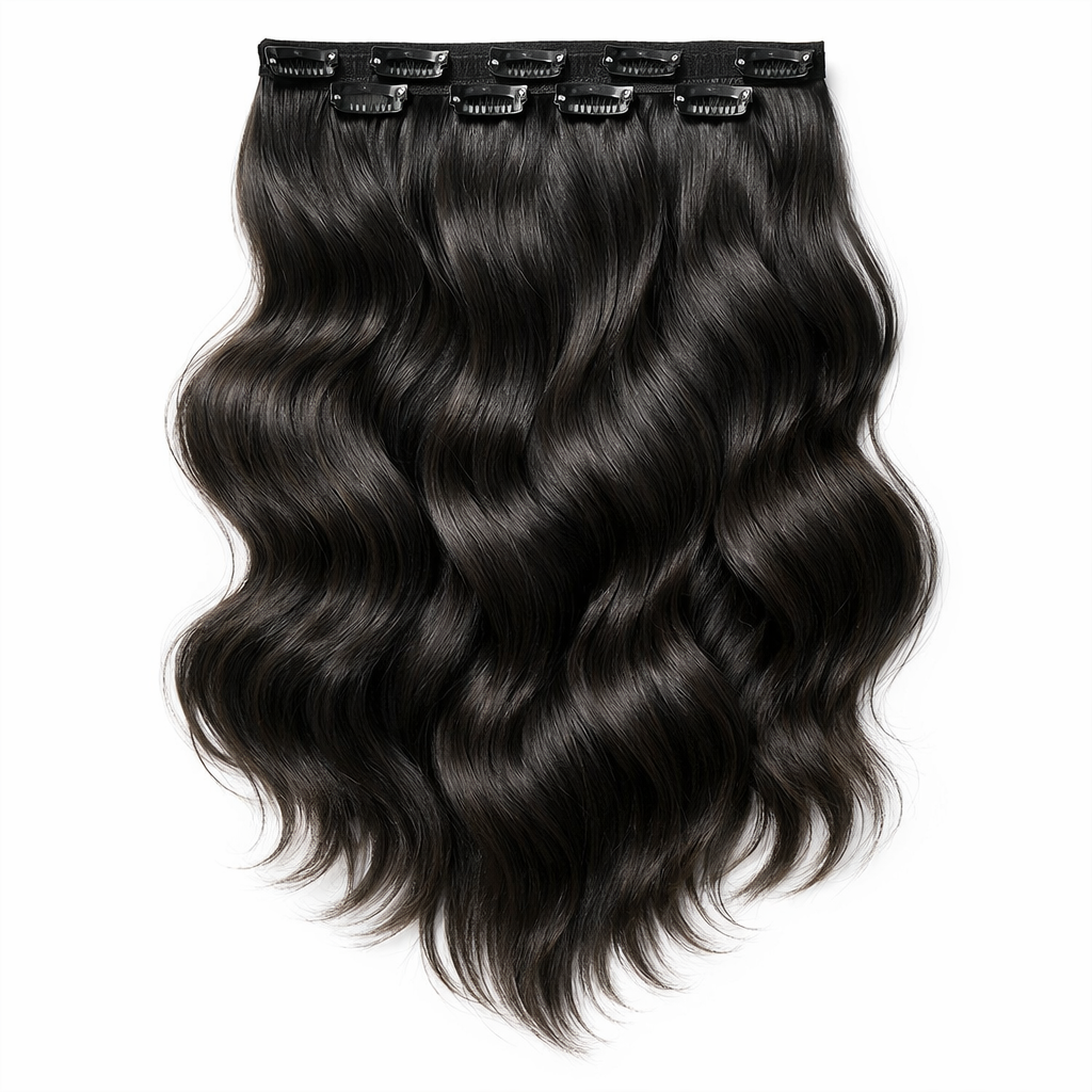 4x4 Natural Clips-On Hair Extensions (Body)