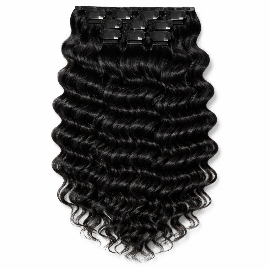 4x4 Natural Clips-On Hair Extensions (Deep)